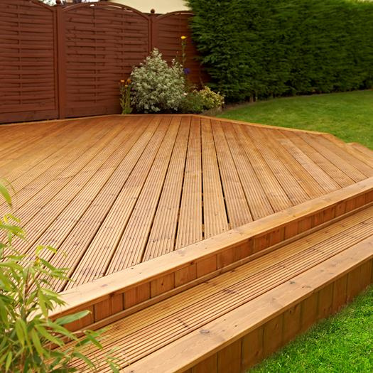 decking with steps