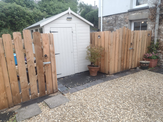 handmade wooden fencing